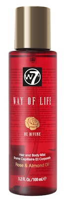 W7 Way of Life Hair &amp; Body Mist Rose &amp; Almond Oil 100 ml