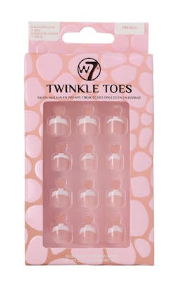 W7 Twinkle Toes False Toe Nails French 24 kpl