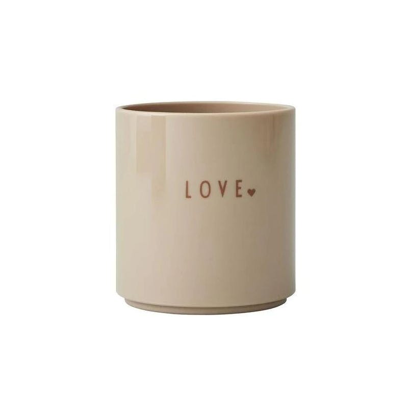 Design Letters Mini Favoriete Cup Tritan Love Beige 1 st