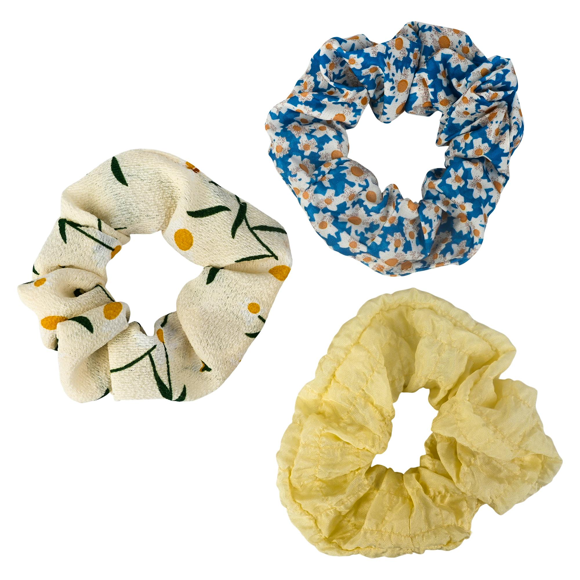 By Lux Hair Elastics With Patterns 3 stk