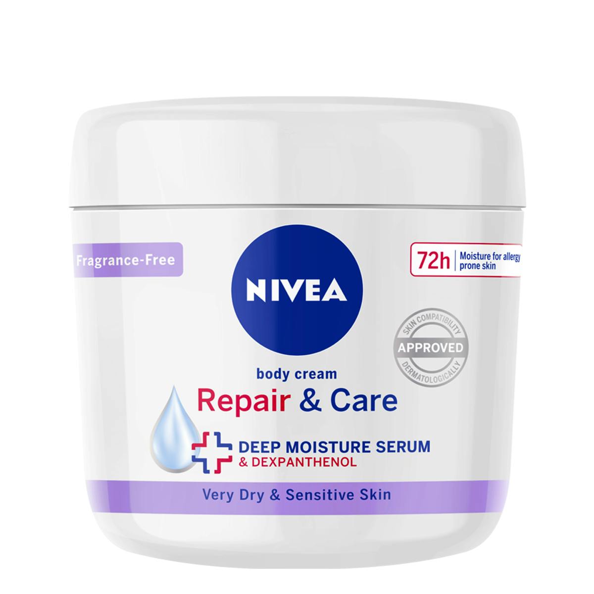 NIVEA Repair & Care Body Cream 72H 400 ml