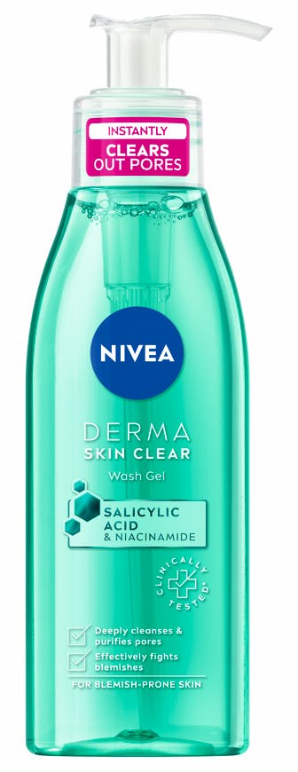NIVEA Derma Skin Clear Wash Gel Salicylic & Niacinamide 150 ml