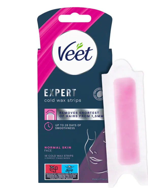 Veet Expert Cold Wax Strips Face Normal Skin 6 pcs