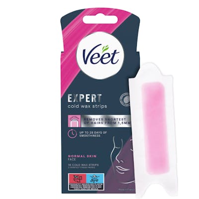 Veet Expert Cold Wax Strips Face Normal Skin 6 st