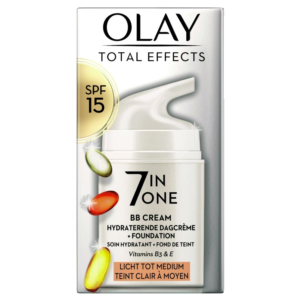 Olay Total Effects 7-in-1 BB Creme Light-Medium SPF15 50 Ml - £14.79